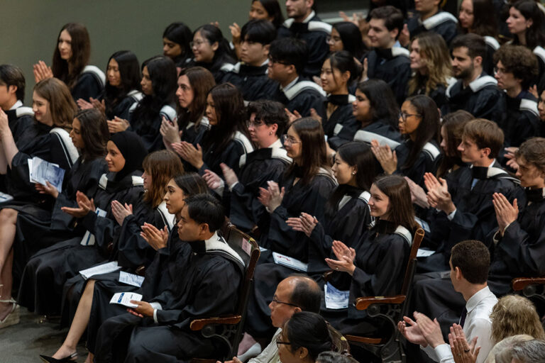 Graduates in Convocation Hall