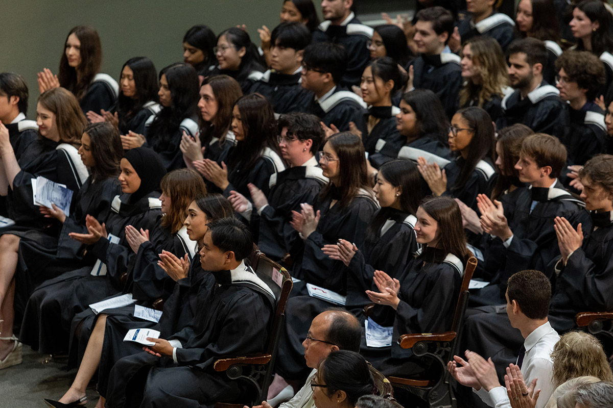 Graduates in Convocation Hall