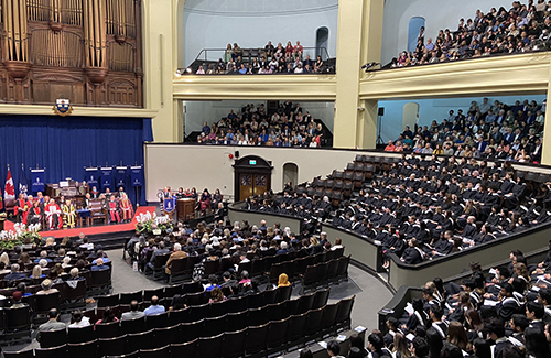 Convocation Ceremony - inside Convocation Hall, June 2023