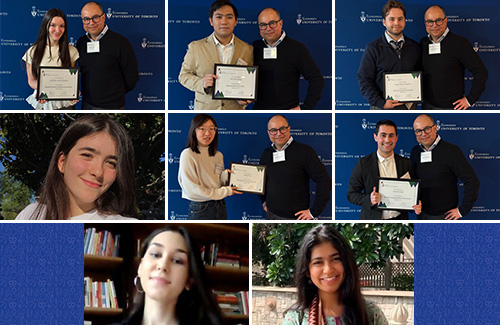 Trinity students and alumni recipient of the 2025 Economics awards