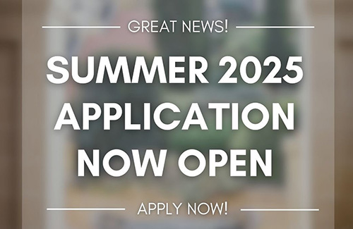 Summer 2025 Residence Application Open
