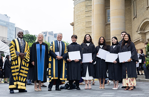 Trinity graduates with Provost, U of T chancellor and convocation speaker