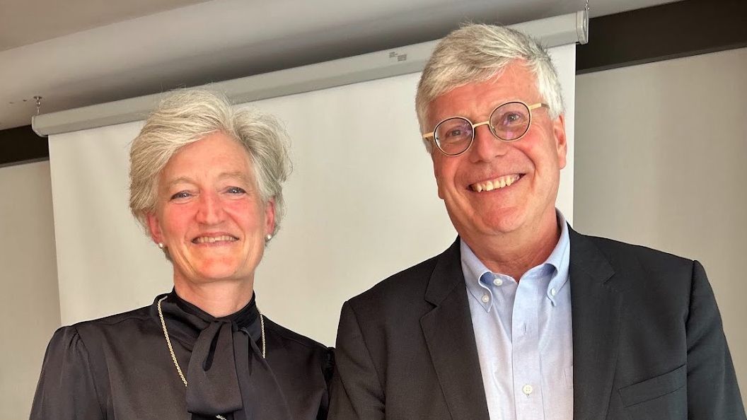 Tamara Mawhinney and Provost Nicholas Terpstra