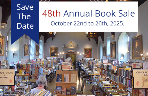 Save the date for the 48th Annual Book Sale - October 22nd to 26th, 2025