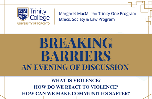 Breaking Barries An Evening of Discussion poster