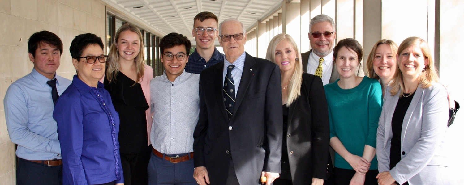 Bill Graham with the Chancellor William C Graham Award recipients 2019