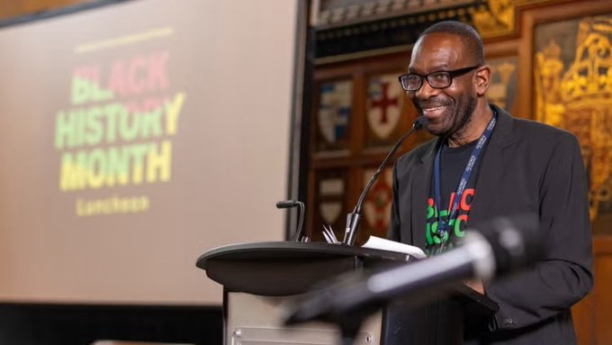 Glen Boothe speaks at the 2024 Black History Month Luncheon (photo by Johnny Guatto)