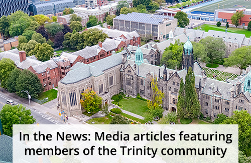 Trinity in the News graphic