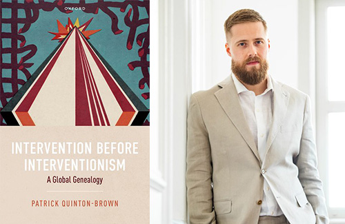 Patrick Quinton-Brown and cover of his new book