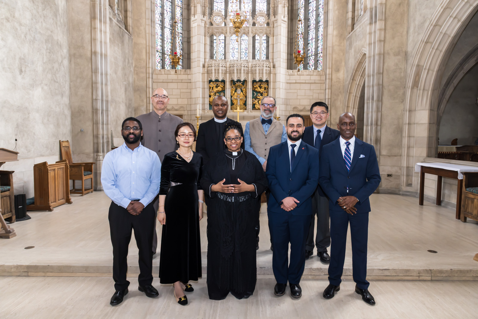May 2025 Graduates of the Faculty of Divinity, Trinity College in the Trinity Chapel