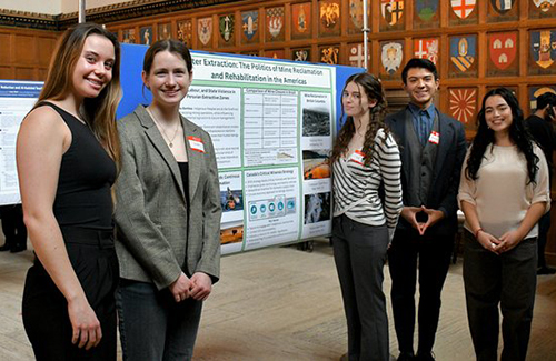 Students present their work at the ROP Poster Fair in March 2025