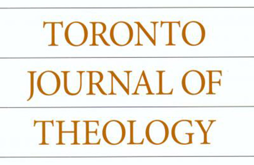 Toronto Journal of Theology Cover
