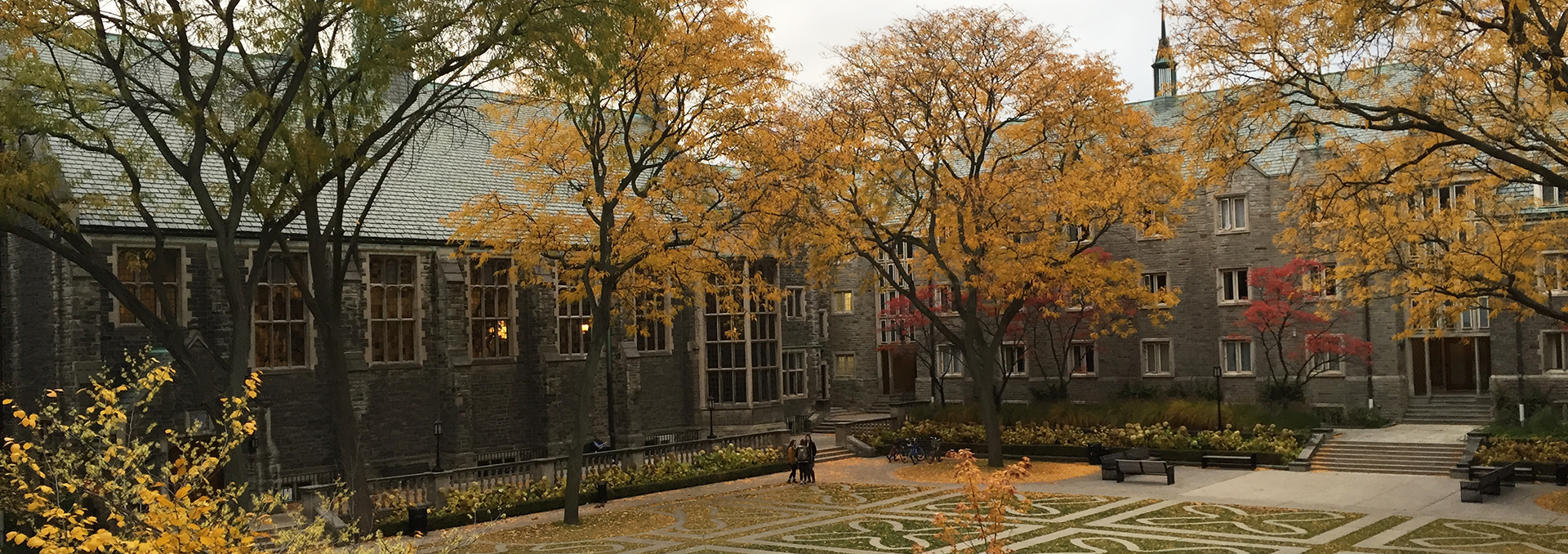 Trinity College Quad in the Fall