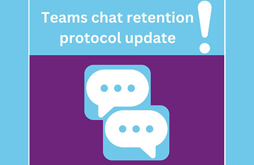 UofT Teams chat retention graphic
