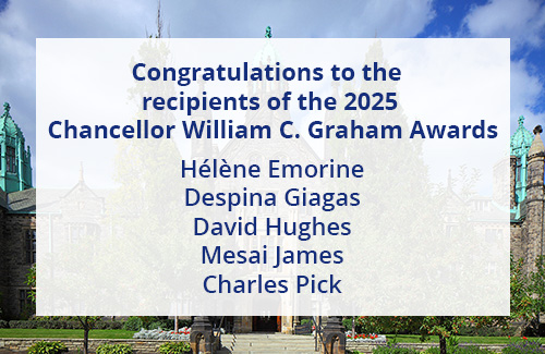List of 2025 Chancellor Graham Award Winners