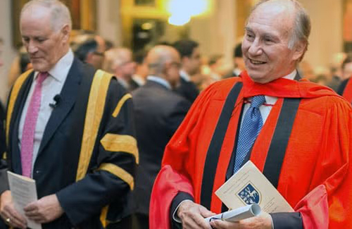 Aga Khan receives honorary degree from Trinity in 2013