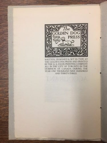 Printers Device with Dog image and motto un temps viendra