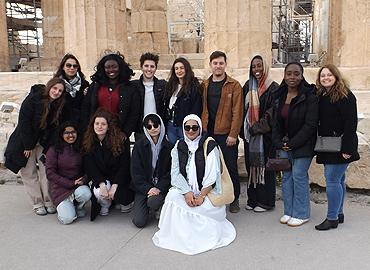 Students and instructors visited the Acropolis during their week in Greece