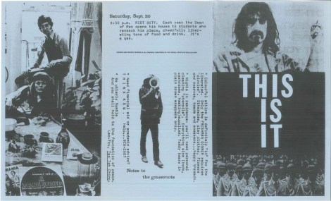 1973 Orientation pamphlet Side one