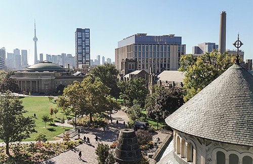 Aerial view of Universtiy of Toronto campus