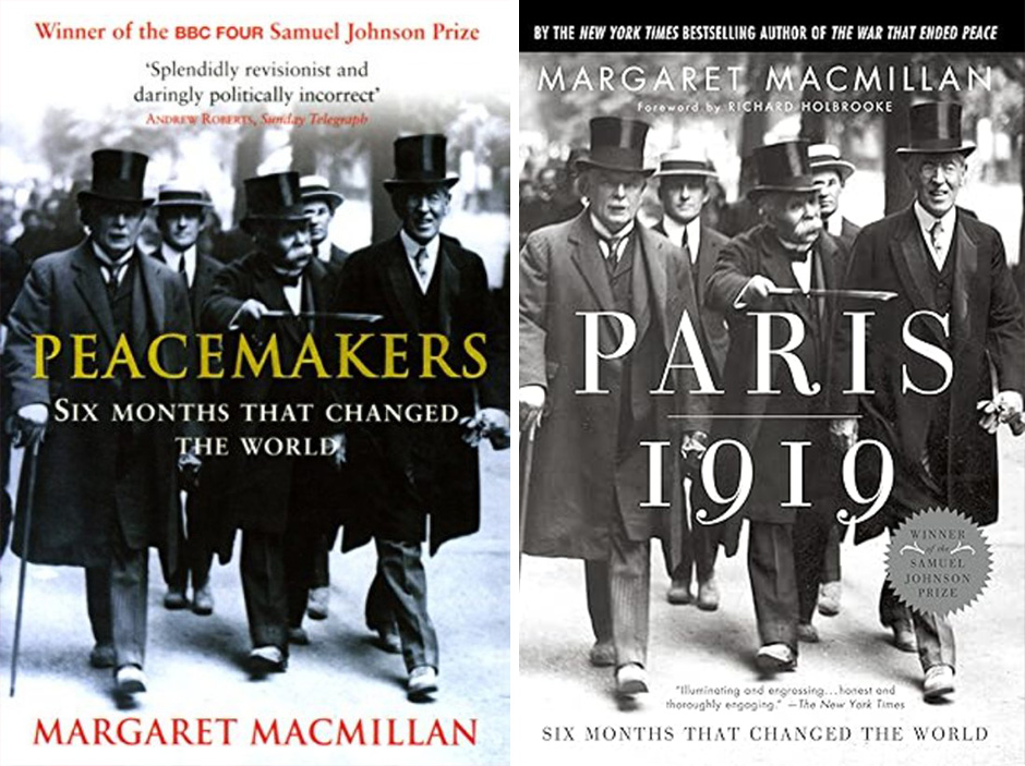Cover of Peacemakers and Paris 1919 by Margaret MacMillan