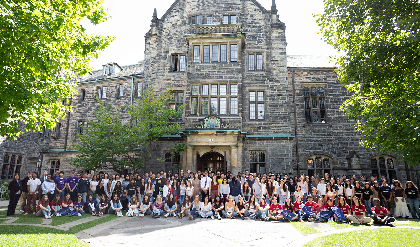Members of the 2026-2027 Trinity One community in the Quad